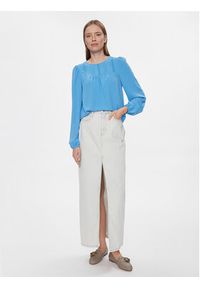 Vero Moda Bluzka 10302546 Niebieski Regular Fit. Kolor: niebieski. Materiał: syntetyk #5