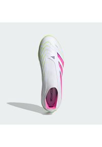 Adidas - Buty Predator League Laceless TF. Kolor: żółty, biały, wielokolorowy, różowy. Materiał: materiał