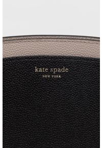 Kate Spade Kopertówka skórzana kolor czarny. Kolor: czarny. Materiał: skórzane. Rodzaj torebki: na ramię #5
