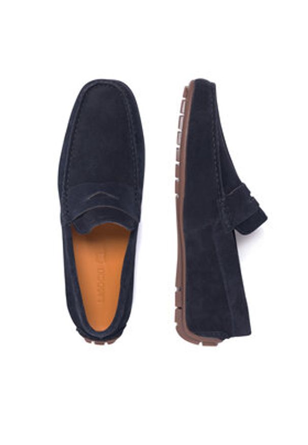 Lasocki Mokasyny SPIKE-02M MB Granatowy. Kolor: niebieski. Materiał: zamsz, skóra