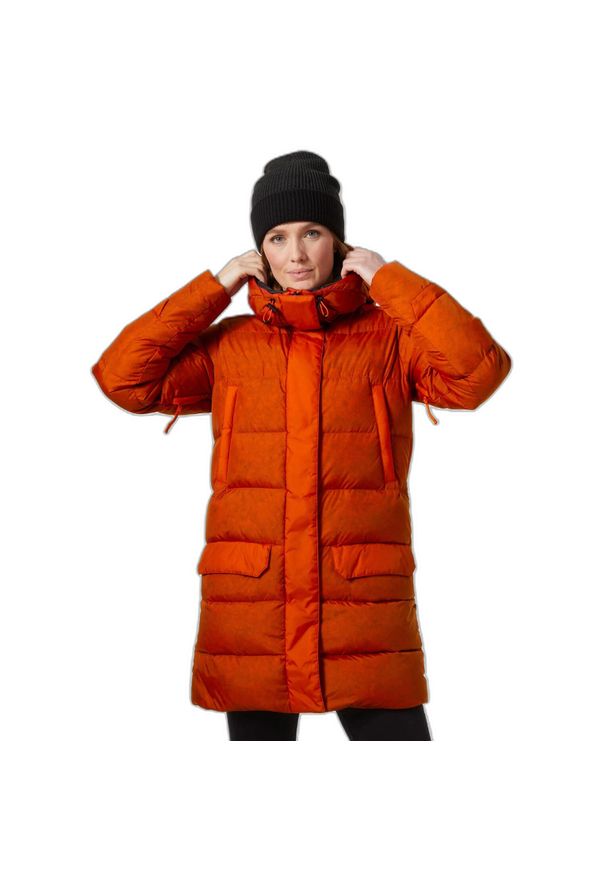Damska kurtka puchowa Helly Hansen Arctic Patrol H2 Flow. Kolor: pomarańczowy. Materiał: puch. Sezon: zima