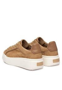Max Mara Sneakersy 2614761031650 Beżowy. Kolor: beżowy. Materiał: skóra #4