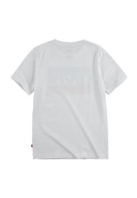 Levi's® - Levi's T-shirt dziecięcy kolor biały z nadrukiem. Okazja: na spotkanie biznesowe, na co dzień. Kolor: biały. Materiał: dzianina. Wzór: nadruk. Styl: biznesowy, casual #2