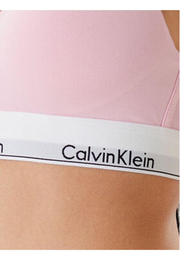 Calvin Klein Underwear Biustonosz top 000QF7900E Różowy. Kolor: różowy. Materiał: bawełna