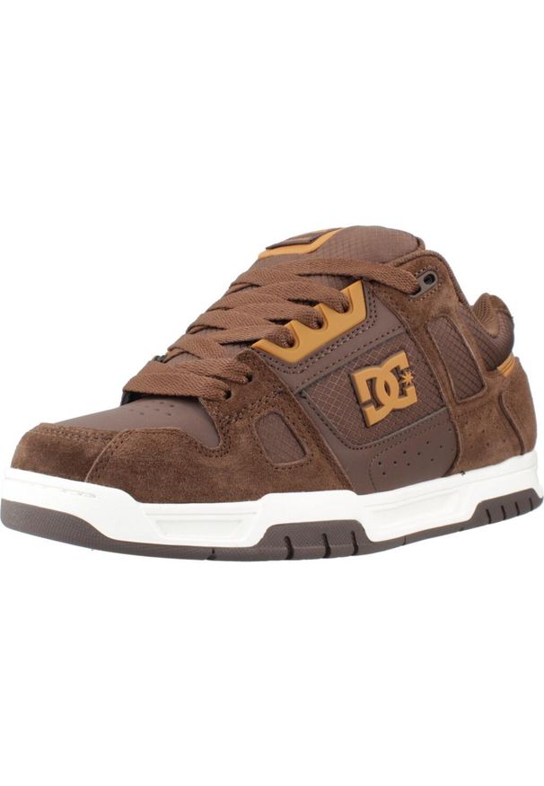 DC Shoes - Buty DC STAG Brązowy. Kolor: brązowy. Materiał: tkanina, skóra