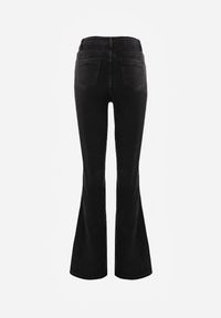 Renee - Czarne Jeansy Dzwony Briris. Okazja: do pracy, na co dzień, na spotkanie biznesowe. Stan: podwyższony. Kolekcja: dla wysokich. Kolor: czarny. Sezon: lato. Styl: elegancki, biznesowy, casual #8