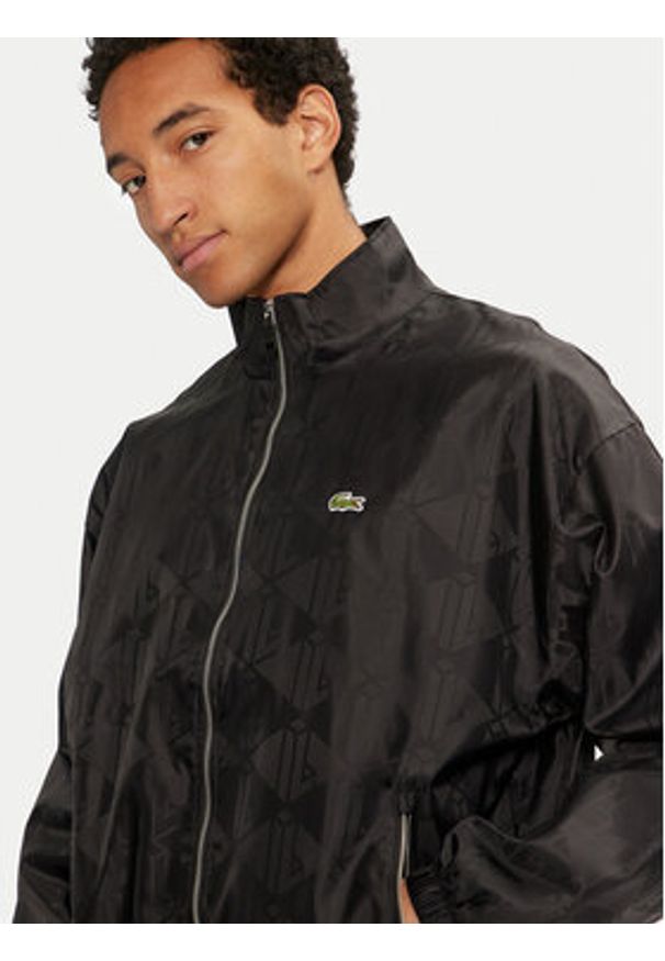 Lacoste Kurtka przejściowa BH4001 Czarny Regular Fit. Kolor: czarny. Materiał: syntetyk
