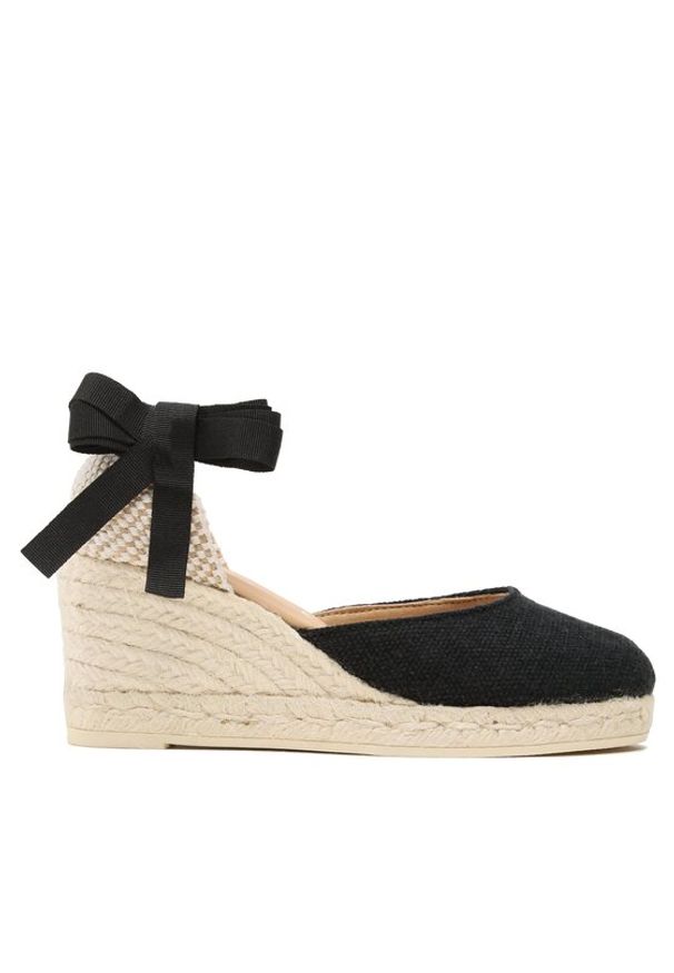 Manebi Półbuty Organic Hemp Low Wedge Espadrilles O 7.9 WL Czarny. Kolor: czarny. Materiał: materiał