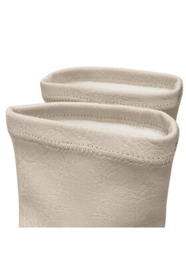 Bronx Botki 47358-G Beżowy. Kolor: beżowy. Materiał: skóra