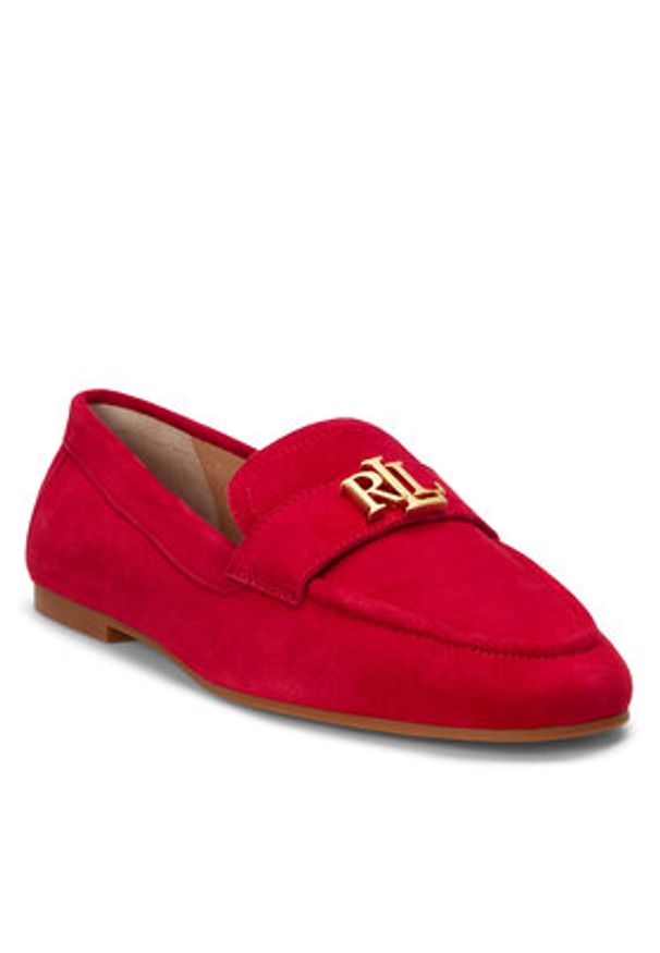 Lauren Ralph Lauren - LAUREN RALPH LAUREN Lordsy 802946809006 Czerwony. Kolor: czerwony. Materiał: zamsz, skóra