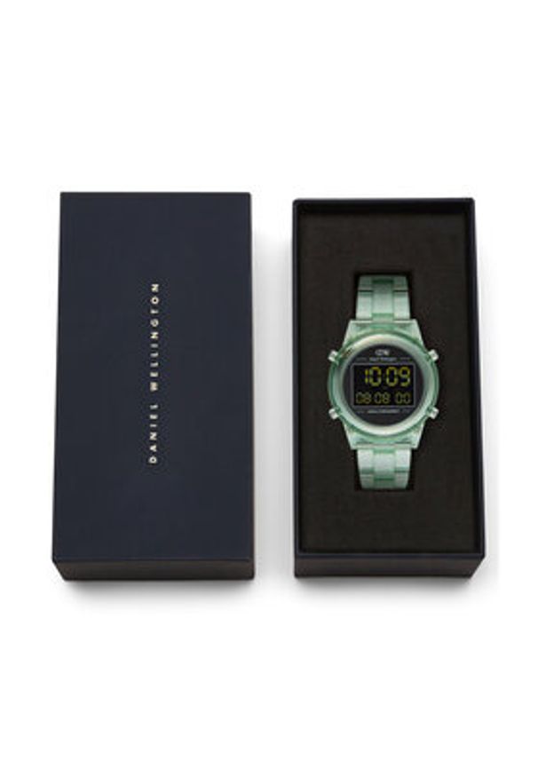 Daniel Wellington Zegarek DW00100763 Zielony. Kolor: zielony. Materiał: syntetyk
