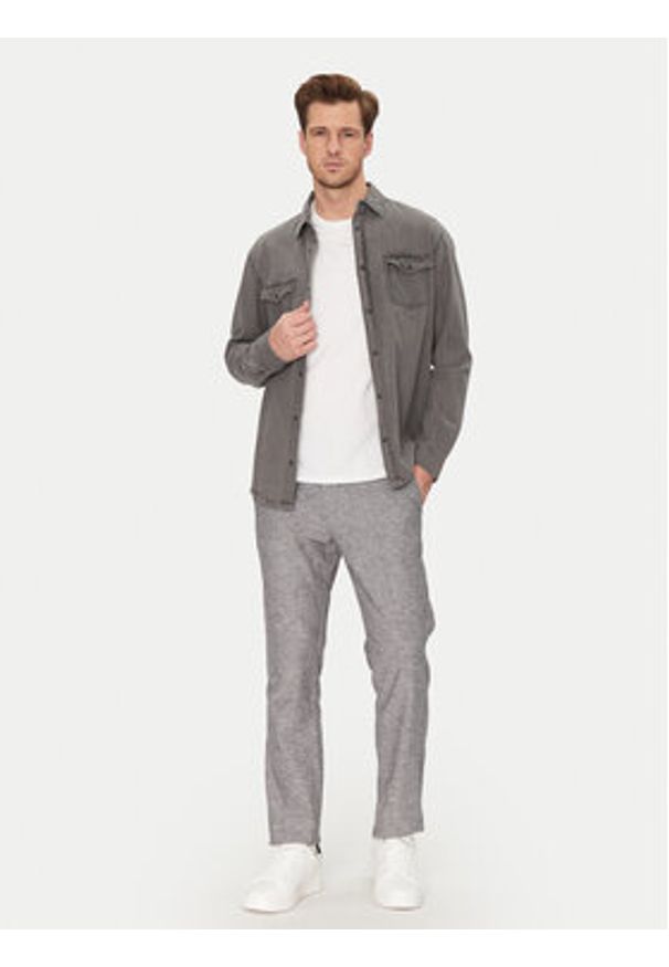 Tom Tailor Chinosy 1044713 Szary Relaxed Fit. Kolor: szary. Materiał: bawełna