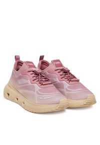 Karl Lagerfeld - KARL LAGERFELD Sneakersy KL64623 Różowy. Kolor: różowy. Materiał: materiał