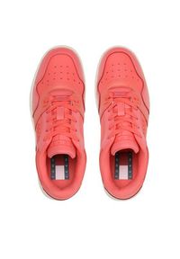 Tommy Jeans Sneakersy Tjw Retro Basket Glossy EN0EN02206 Koralowy. Kolor: pomarańczowy. Materiał: skóra #5