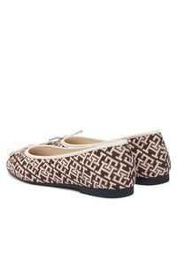 TOMMY HILFIGER - Tommy Hilfiger Baleriny Th Charm Jacquard Ballerina FW0FW09504 Kolorowy. Materiał: materiał. Wzór: kolorowy #5