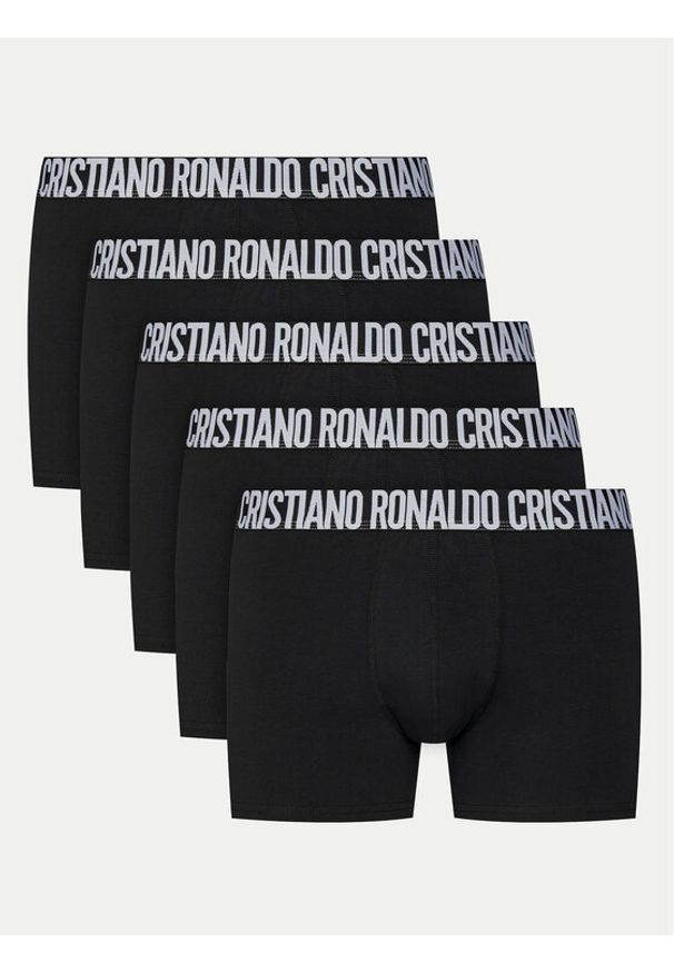 Cristiano Ronaldo CR7 Komplet 5 par bokserek 8106-49 Czarny. Kolor: czarny. Materiał: bawełna