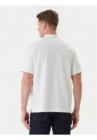 Calvin Klein Jeans Polo Easy Monologo LV04RF209G Biały Regular Fit. Typ kołnierza: polo. Kolor: biały. Materiał: bawełna #2