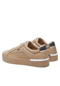 Liu Jo Sneakersy Silvia 97 BF4019 PX143 Beżowy. Kolor: beżowy. Materiał: skóra