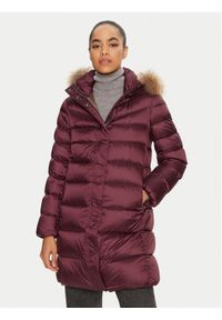 Hetrego - Hetregó Płaszcz zimowy Leonie 8N603M Bordowy Regular Fit. Kolor: czerwony. Materiał: syntetyk. Sezon: zima