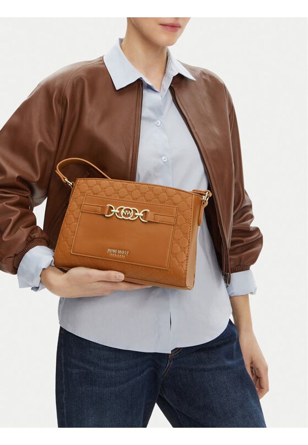 Nine West Torebka CEO-LUNA-III-H242046 Brązowy. Kolor: brązowy