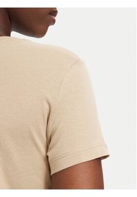 Tommy Jeans T-Shirt DW0DW20459 Beżowy jasny Slim Fit. Kolor: beżowy. Materiał: bawełna #5
