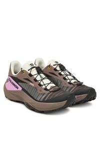 salomon - Salomon Buty do biegania Genesis L47881000 Brązowy. Kolor: brązowy. Materiał: materiał #4