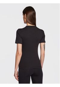 Champion T-Shirt 115932 Czarny Slim Fit. Kolor: czarny. Materiał: bawełna