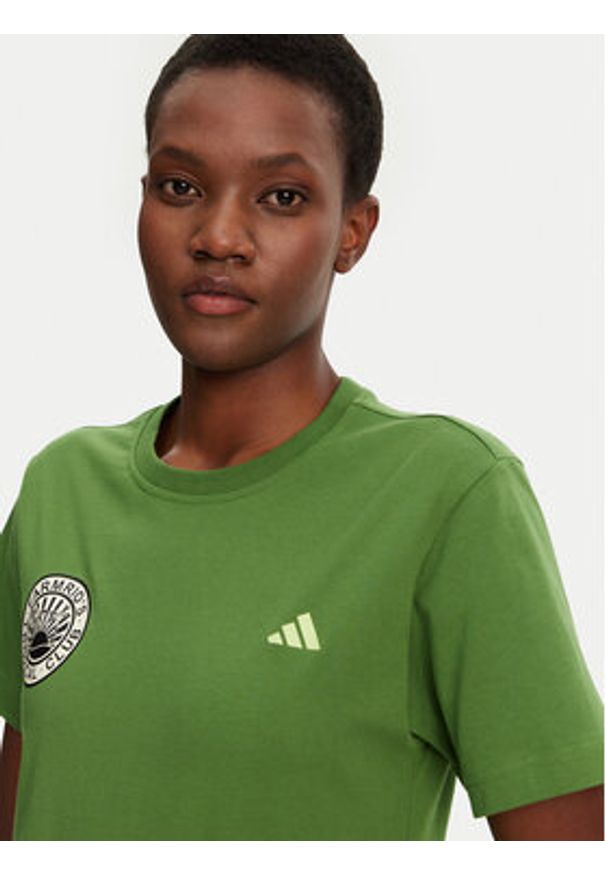 Adidas - adidas T-Shirt FARM Graphic JD6292 Zielony Regular Fit. Kolor: zielony. Materiał: bawełna