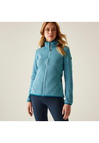 Regatta - Polar damski rozsuwany Elzie. Kolor: niebieski. Materiał: polar #1