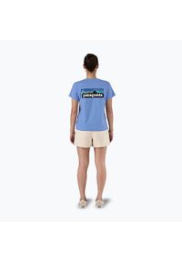 Koszulka damska Patagonia P-6 Logo Responsibili-Tee. Kolor: niebieski