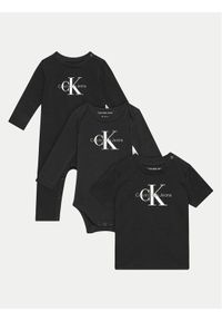 Calvin Klein Jeans Komplet dziecięcy Monlogo Essentials Giftpack IN0IN00212 Czarny Regular Fit. Kolor: czarny. Materiał: bawełna