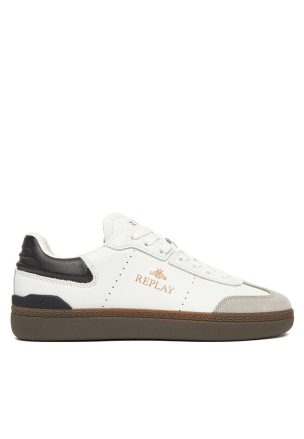 Replay - REPLAY Sneakersy GWSD8.000.C0003L Biały. Kolor: biały. Materiał: skóra