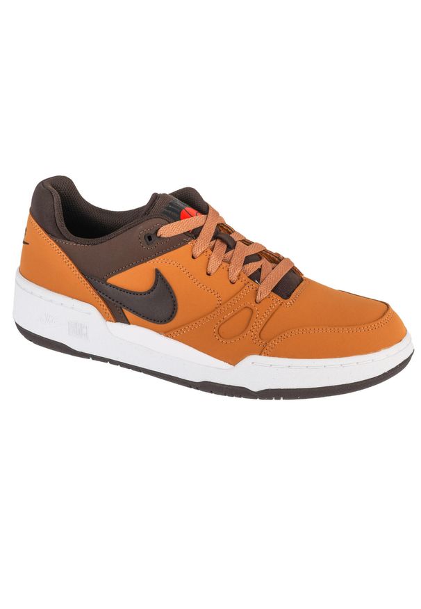 Nike - Buty sportowe Sneakersy męskie, Full Force Low Premium. Kolor: brązowy. Sport: turystyka piesza