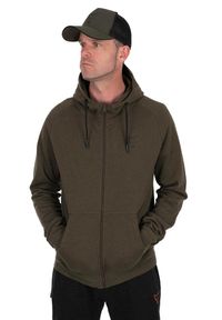 FOX - Bluza Wędkarska Rozpinana Fox Collection Lw Hoody Green/Black. Typ kołnierza: kaptur. Kolor: zielony, wielokolorowy, brązowy