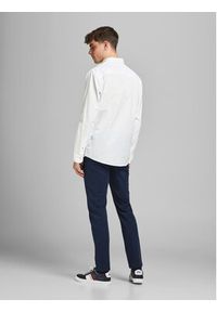 Jack & Jones - Jack&Jones Koszula 12182486 Biały Slim Fit. Kolor: biały. Materiał: bawełna