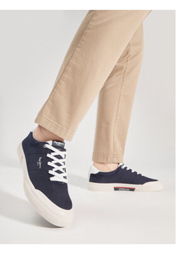 Pepe Jeans Sneakersy Kenton Serie M PMS31041 Granatowy. Kolor: niebieski. Materiał: materiał