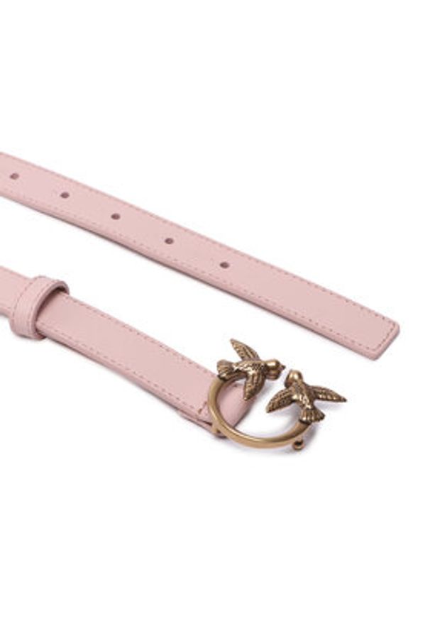 Pinko Pasek Damski Love Berry H2 Belt PE 23 PLT01 100143 A0F1 Różowy. Kolor: różowy. Materiał: skóra