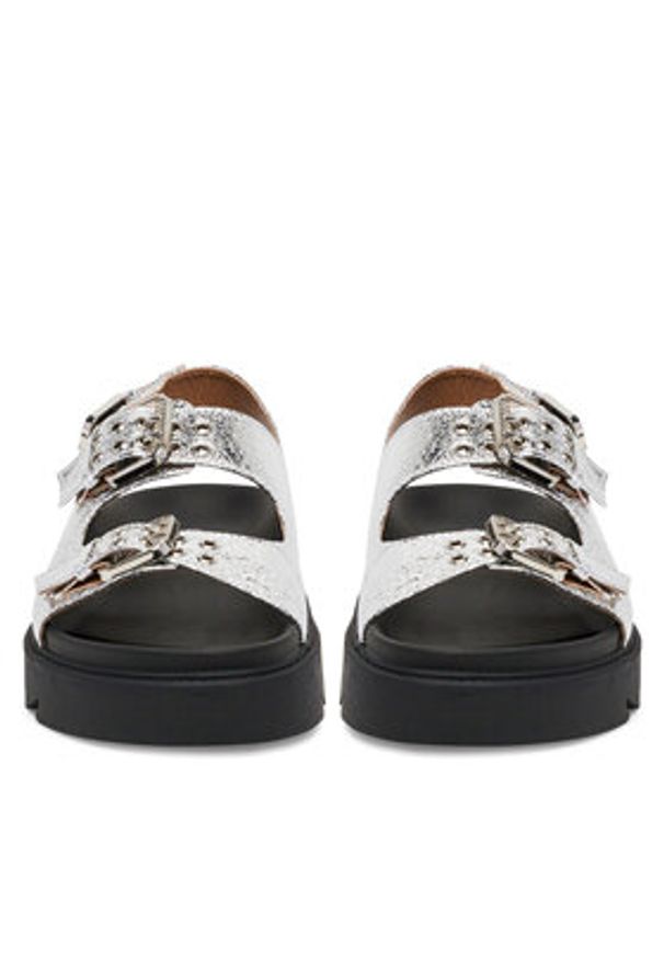 DeeZee Sandały HY62275-1 Srebrny. Kolor: srebrny. Materiał: materiał