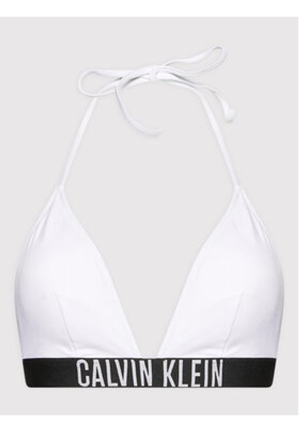 Calvin Klein Swimwear Góra od bikini KW0KW01824 Biały. Kolor: biały. Materiał: syntetyk