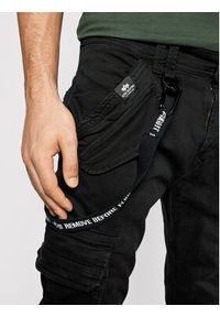 Alpha Industries Spodnie materiałowe Utility 128202 Czarny Slim Fit. Kolor: czarny. Materiał: bawełna #3