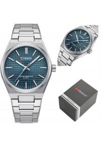 Zegarek Curren ZEGAREK MĘSKI CURREN PRX +BOX +GRAWER stalowy srebrny. Kolor: szary, srebrny, wielokolorowy #1