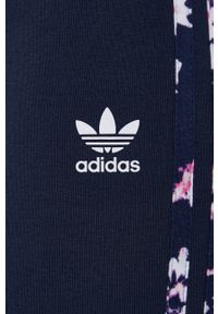 adidas Originals Legginsy damskie kolor granatowy. Stan: podwyższony. Kolor: niebieski. Materiał: bawełna, dzianina #4