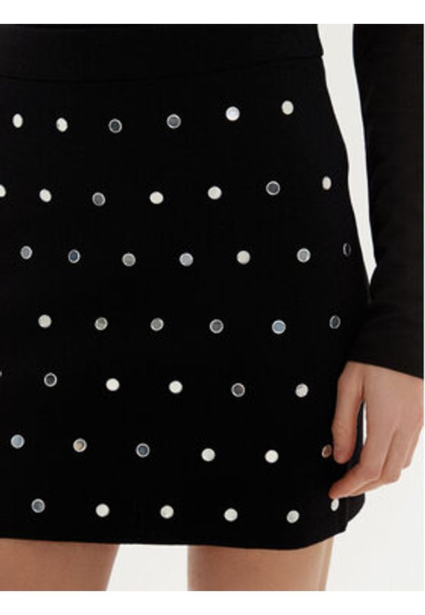 Sisley Spódnica ołówkowa 1MNPM000D Czarny Slim Fit. Kolor: czarny. Materiał: syntetyk