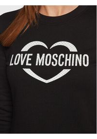 Love Moschino - LOVE MOSCHINO Sukienka dzianinowa W5C0003M 4055 Czarny Regular Fit. Kolor: czarny. Materiał: dzianina, bawełna #2