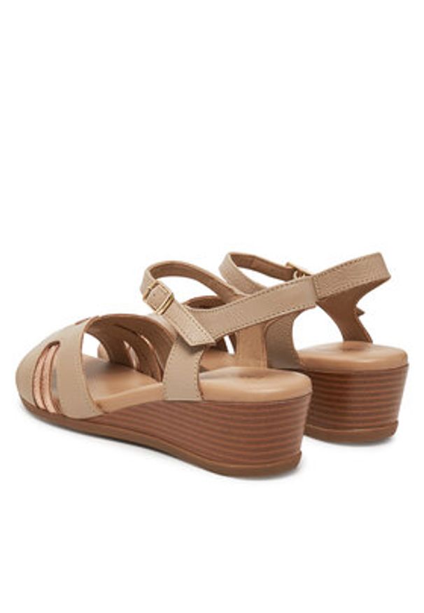 Lasocki Sandały WB-ELIA-02 Beżowy. Kolor: beżowy. Materiał: skóra