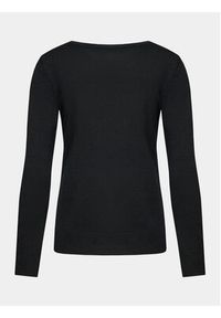 Sisley Sweter 14ETM100F Czarny Regular Fit. Kolor: czarny. Materiał: wiskoza