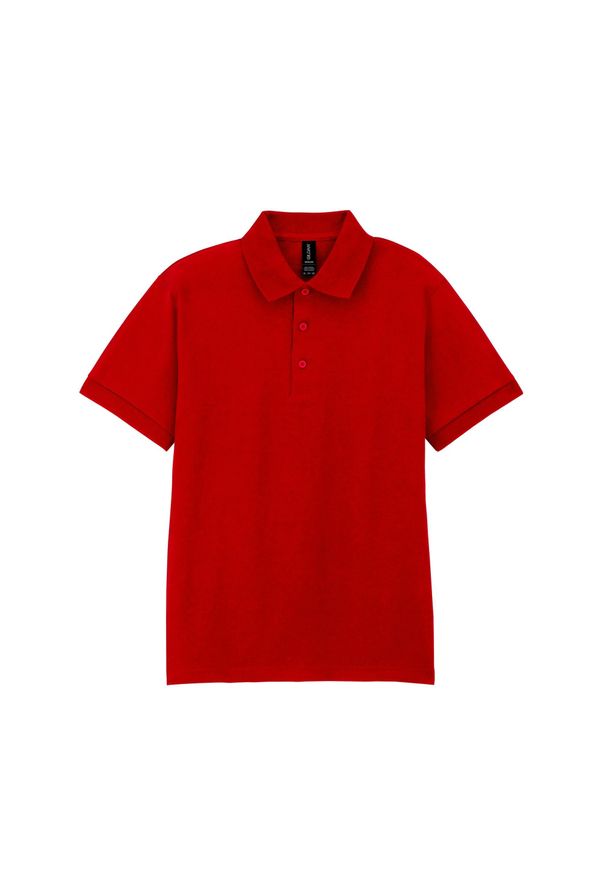 GILDAN - Koszulka Polo Dla Dorosłych Unisex DryBlend. Typ kołnierza: polo. Kolor: czerwony