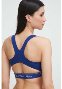 Calvin Klein Underwear biustonosz kolor niebieski wzorzysty. Kolor: niebieski. Materiał: dzianina. Rodzaj stanika: odpinane ramiączka #6
