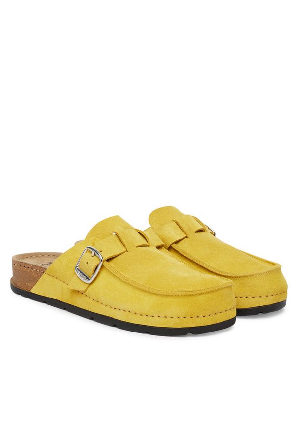 Klapki Scholl. Kolor: żółty
