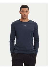Marc O'Polo Longsleeve 528 2012 52020 Granatowy Regular Fit. Typ kołnierza: polo. Kolor: niebieski. Materiał: bawełna. Długość rękawa: długi rękaw #1